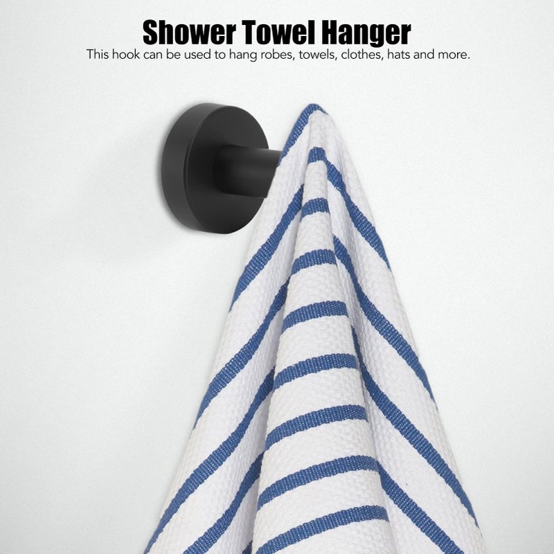 Stainless Steel Wall Mounted Round Towel Hook For Bathroom Kitchen Robe Holder - Image 3