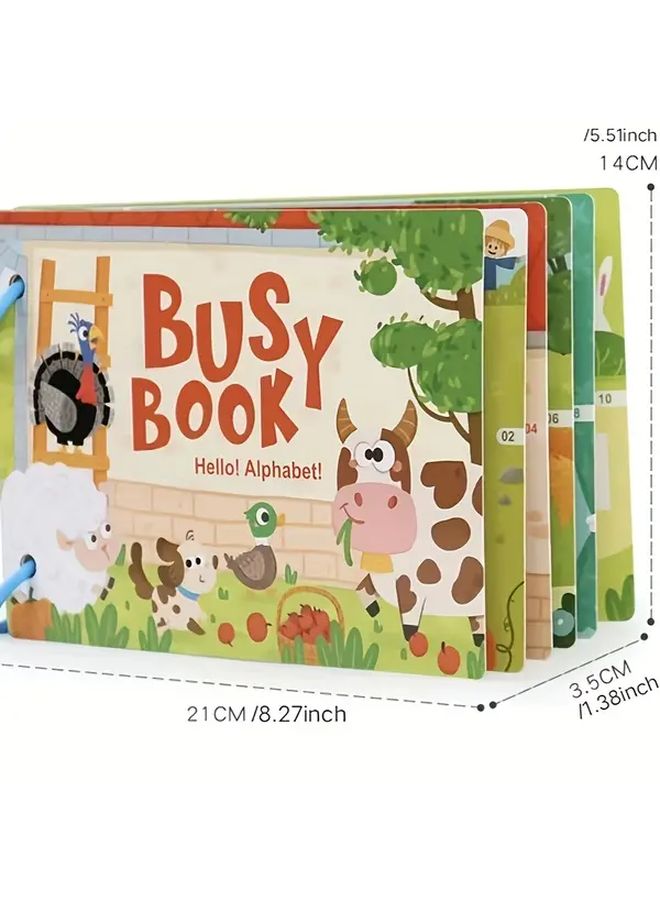 Firefighting Traffic Busy Book For Kids Early Learning Cognitive Activity Toy - Image 3