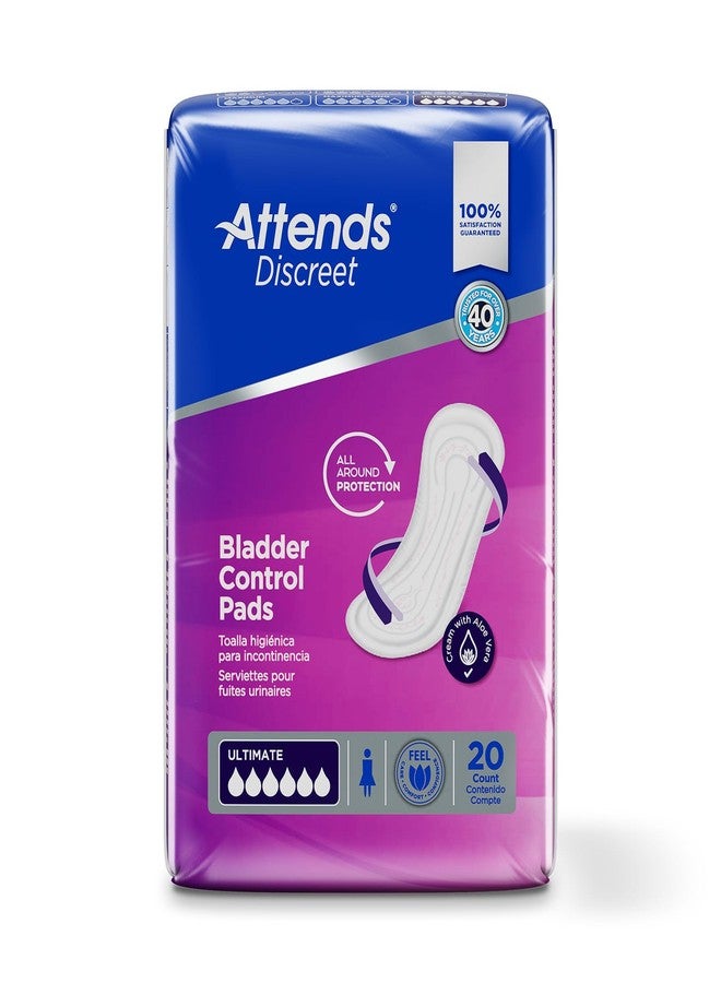 Attends Discreet Bladder Control Pads Ultimate, Heavy Absorbency Liner Pads, ADPULT - Pack of 20 - Image 3