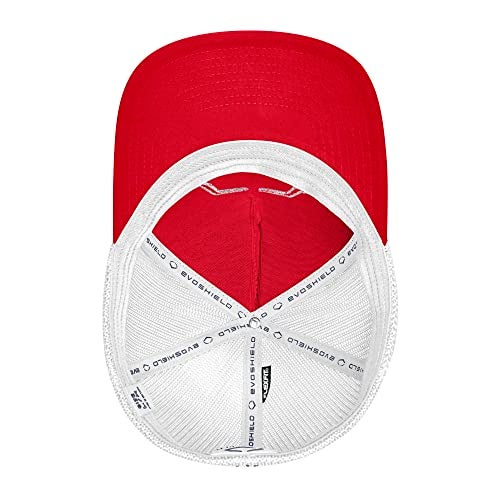 EvoShield Mens USA Snapback Trucker, Red/White - Image 5