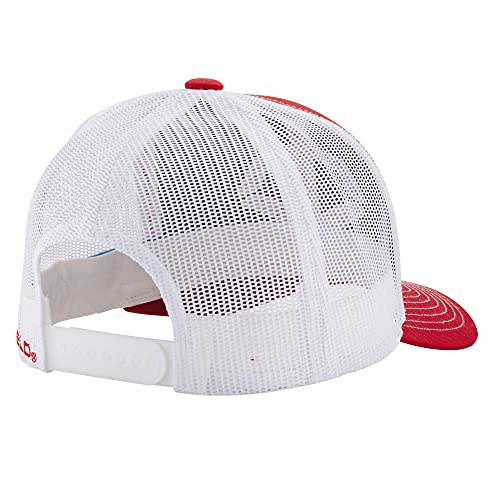 EvoShield Mens USA Snapback Trucker, Red/White - Image 2