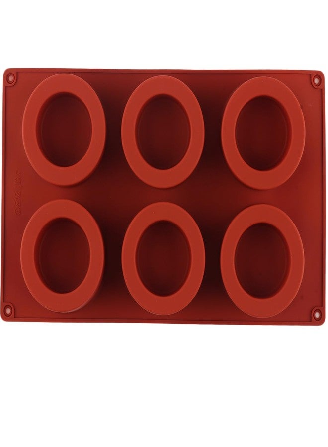 YIMINGMOLD قالب سيليكون دائري بستة تجاويف من YIMINGMOLD، مناسب لصنع حلوى الشوكولاتة، والبودينغ، والموس، والبسكويت. - Image 4