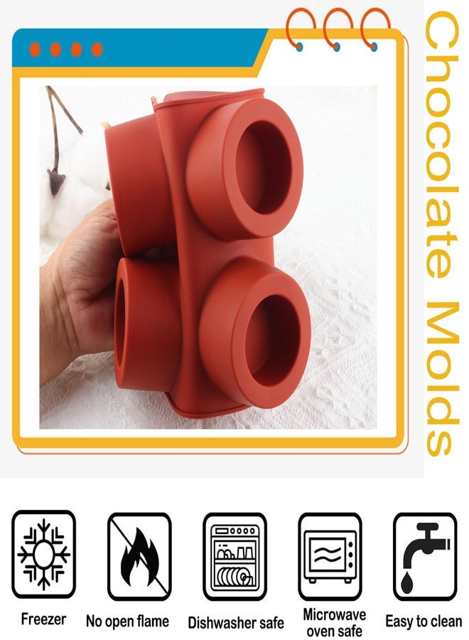 YIMINGMOLD قالب سيليكون دائري بستة تجاويف من YIMINGMOLD، مناسب لصنع حلوى الشوكولاتة، والبودينغ، والموس، والبسكويت. - Image 5