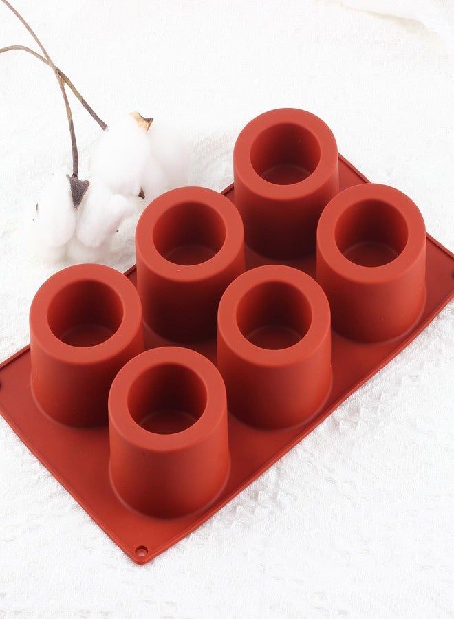 YIMINGMOLD قالب سيليكون دائري بستة تجاويف من YIMINGMOLD، مناسب لصنع حلوى الشوكولاتة، والبودينغ، والموس، والبسكويت. - Image 3