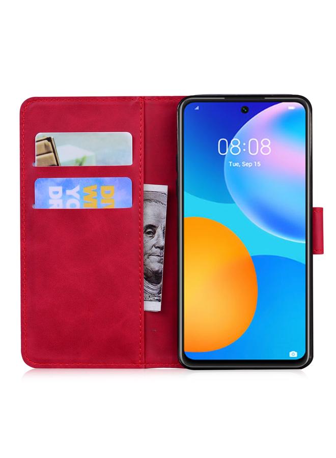 Zaboon Case For Huawei P smart 2021 / Y7a Skin Feel Pure Color Flip Leather Phone Case - Image 4