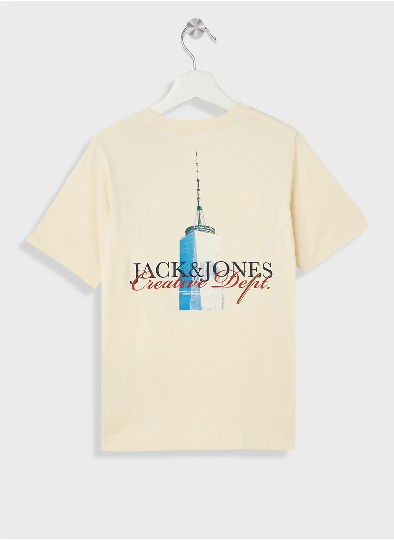 Jack & Jones Junior Kids Logo Crew Neck T-Shirt