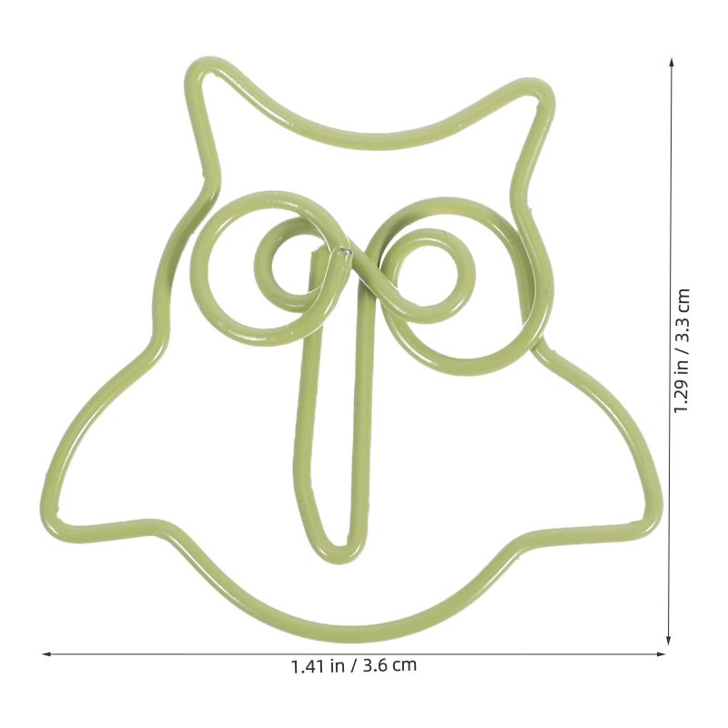 Colorful Owl Shaped Paper Clips 50 Pack Cute Animal Design for Office School Organizing - Image 3