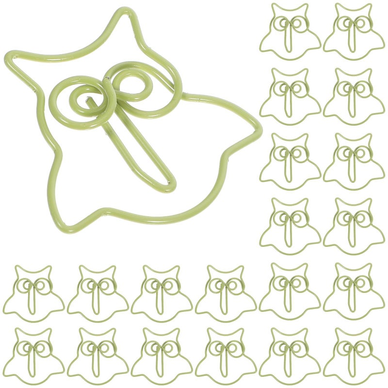 Colorful Owl Shaped Paper Clips 50 Pack Cute Animal Design for Office School Organizing - Image 2
