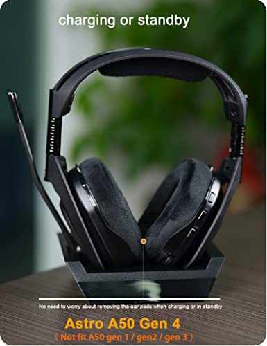 defean وسائد أذن A50 Gen 4 ورغوة الميكروفون - وسائد بديلة من defean متوافقة مع سماعات Astro A50 Gen 4 و Gen 5 و Astro A50X، ترقية رغوة عازلة للضوضاء عالية الكثافة (فيلور) - Image 5
