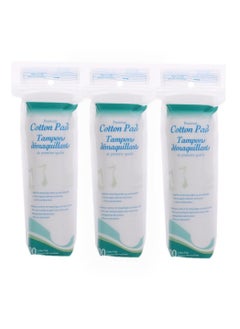 Premium Pinhole Lock Edge Makeup Removal Cotton Pads, Suitable For Eye And Lip Makeup Removal And Skin Cleaning 100 Pieces * 3  - Image 1