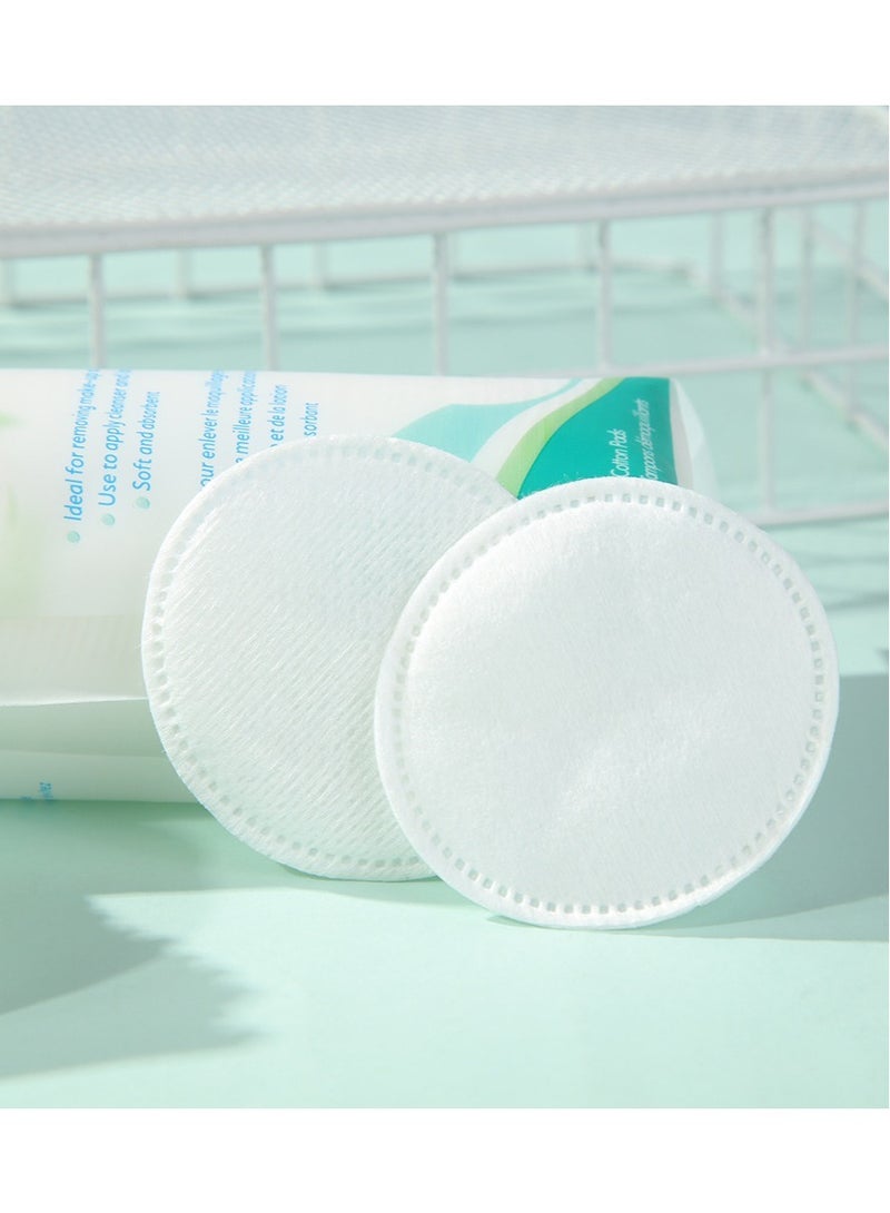بريميم وسادات قطنية لإزالة المكياج بقفل الثقب، مناسبة لإزالة مكياج العيون والشفاه وتنظيف البشرة، 100 قطعة * 3 - Image 2