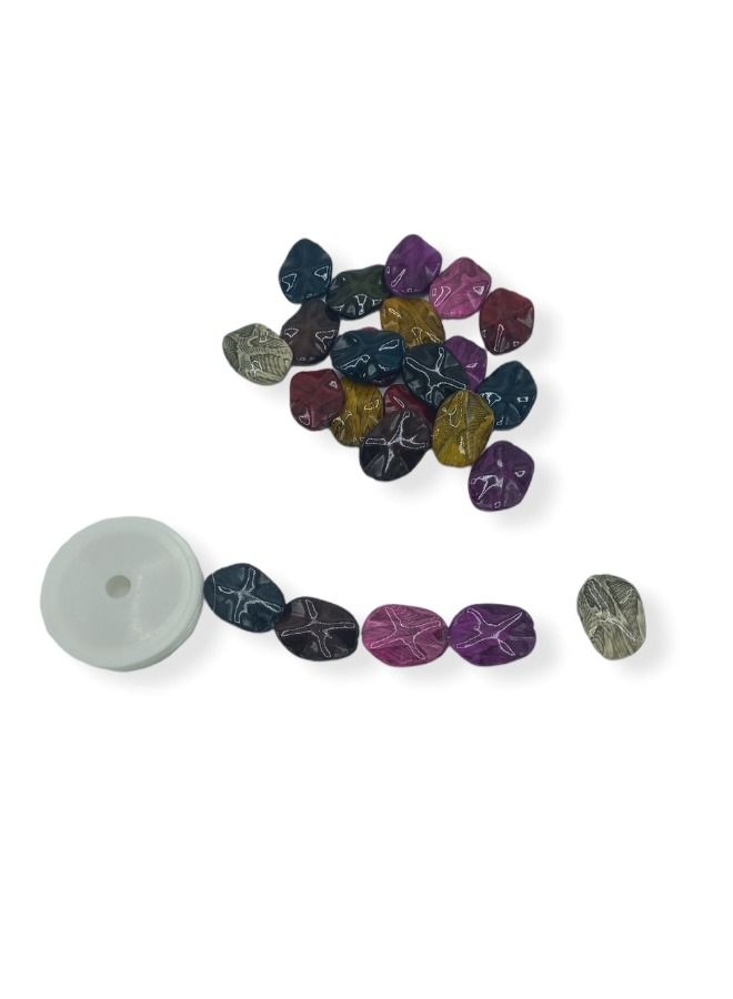 25-Piece Top Hole Jewelry Making beads Snake Colors - Image 2