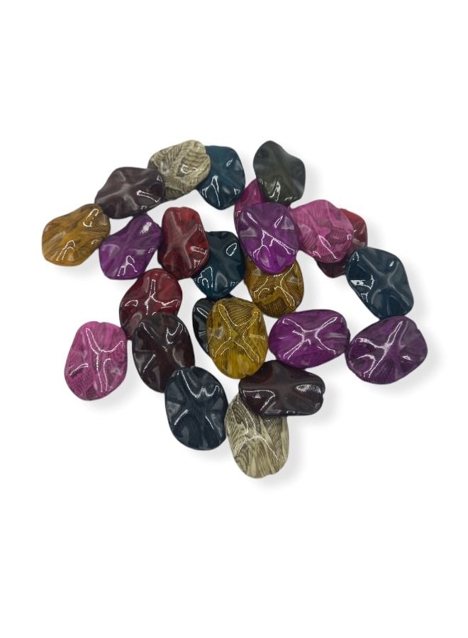 25-Piece Top Hole Jewelry Making beads Snake Colors - Image 1