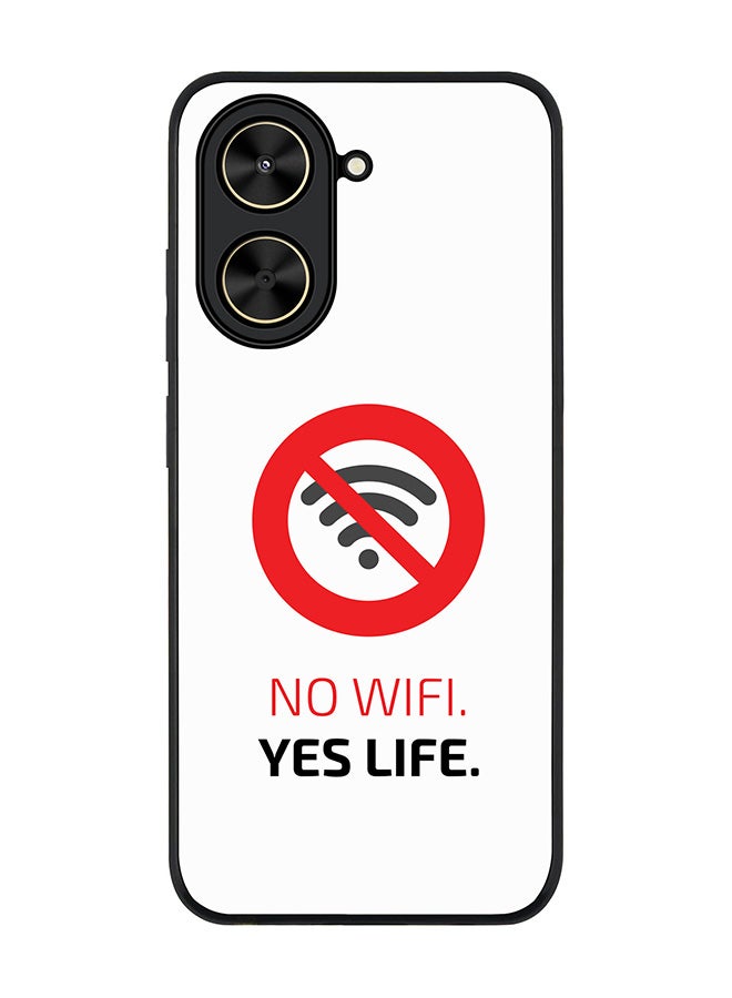 Stylizedd For Xiaomi Poco C71 / Redmi A5 4G Case,Slim fit Camera Protection, Shockproof Thin Phone cover  - No Wifi, Yes Life - Image 1