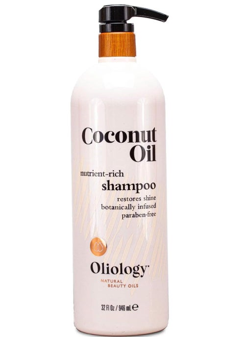 Oliology Oliology Coconut Oil Shampoo  Nutrient Rich Shampoo Restores Damaged  Lifeless Hair  Botanically Infused  Provides Intense Shine  Nourishing  Made in USA Paraben Free  Cruelty Free 32 oz 