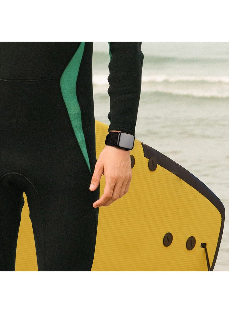 X-level Rugged Military Tactical Nylon Braided Sport Bands Compatible with Apple Watch 41mm 40mm 38 mm for Men, Woven Solo Loop Designed Straps for iWatch Series 9 8 7 6 5 4 3 2 1 SE/Hermès - Image 4