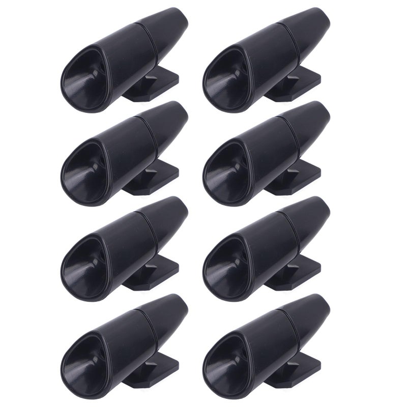 Black Deer Whistles 8PCS Universal Animal Alert Warning Devices for Cars Trucks Motorcycles - Image 2