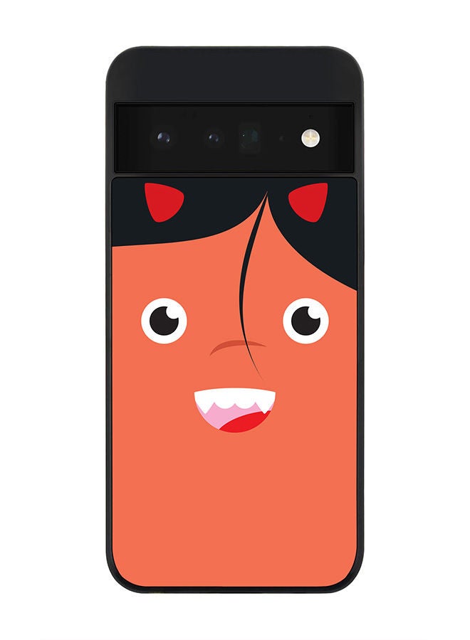 Stylizedd Rugged Black edge case for Google Pixel 6 Pro 5G Slim fit Soft Case Flexible Rubber Edges Anti Drop TPU Gel Thin Cover - Cute Cupid - Image 1