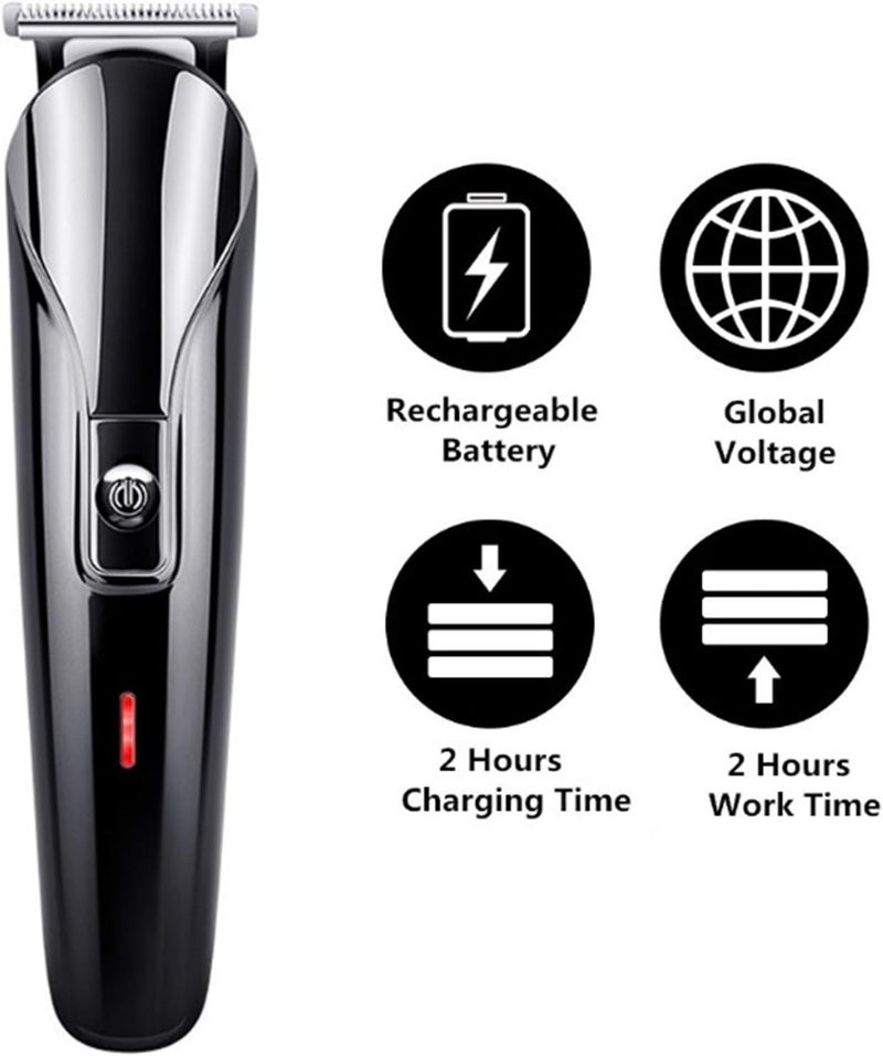 Professional Men Electric Hair Clipper 6 in 1 Multifunctional Cutter Machine Rechargeable Trimmer for Beard Nose Ears - Image 4