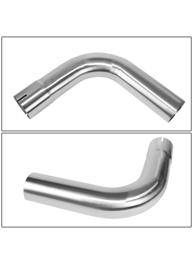 DNA MOTORING ZTL-PP-25-90-SS أنبوب انحناء بزاوية 90 درجة DIY مخصص لأنابيب العادم، 2.5" OD، فولاذ مقاوم للصدأ، ملائم عالميًا، تشطيب مصقول - Image 5