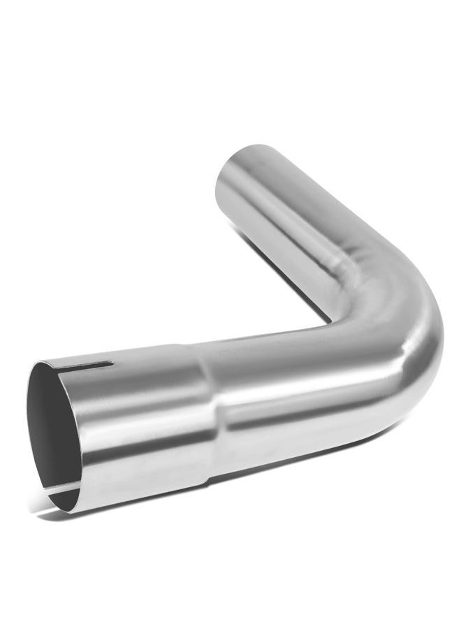 DNA MOTORING ZTL-PP-25-90-SS أنبوب انحناء بزاوية 90 درجة DIY مخصص لأنابيب العادم، 2.5" OD، فولاذ مقاوم للصدأ، ملائم عالميًا، تشطيب مصقول - Image 1