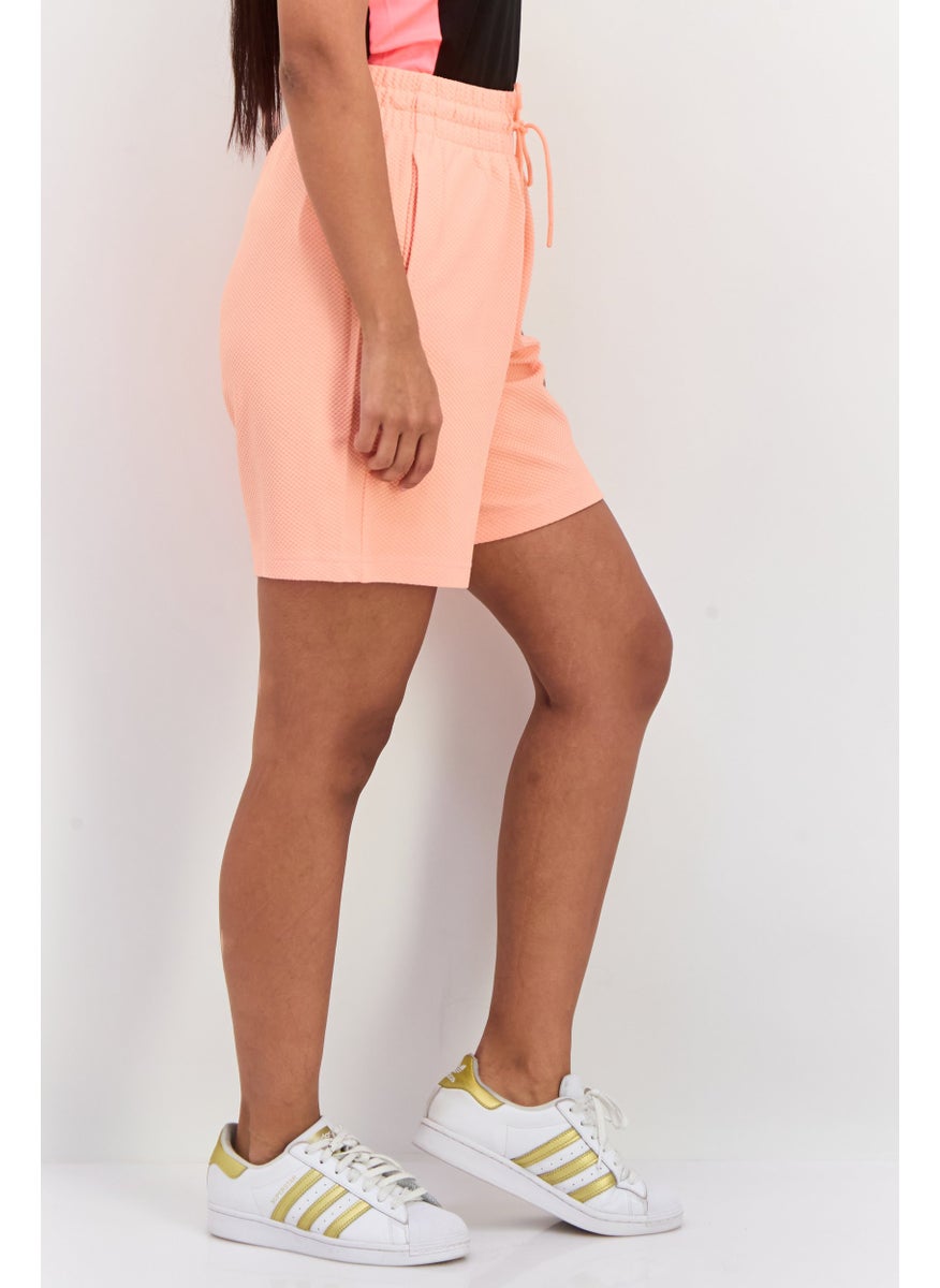 PUMA Women Sportswear Fit 7 Inch Yoga Short, Peach  - Image 2