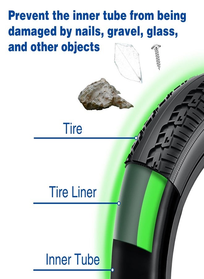 GRELiving 2 Pack Fat Bike Tire Liners,54/80/95/110x2300x1mm Inner Tube Puncture Protector, Anti Puncture for 20"/24"/26"/27.5"/29" MTB/E-Bike/Fat Bike/Sonw Bike (54mm Fits 2-3.5 Inch Tires) - Image 4