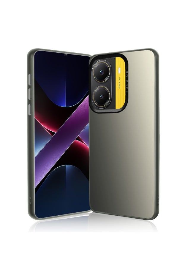 LiuShan Xiaomi Poco X7 Pro 5G Case, Slim TPU Bumper Phone Cover,360°Full Body Shockproof Protective Phone Case for Poco X7 Pro 5G Gray - Image 2