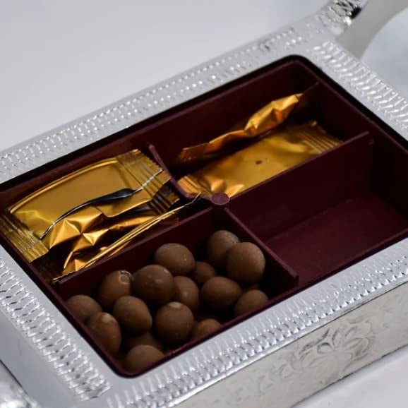 ATEVON Decorative Platter Dry Fruit Mukhvas Serving Tray - Image 4