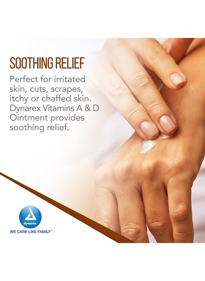 Dynarex Vitamins A & D Ointment, Ointment with Vitamin A and Vitamin D Skin Protectant, for Diaper Rash and Discomfort, White, 15 oz Jar  - Image 5