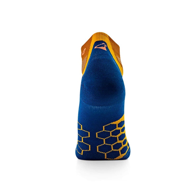 Thirty48 Performance Compression Low Cut Running Socks for Men and Women | More Compression Where Needed ([3 Pair] Mustard/Navy, Large - Women 9-10.5 // Men 10-11.5) - Image 4