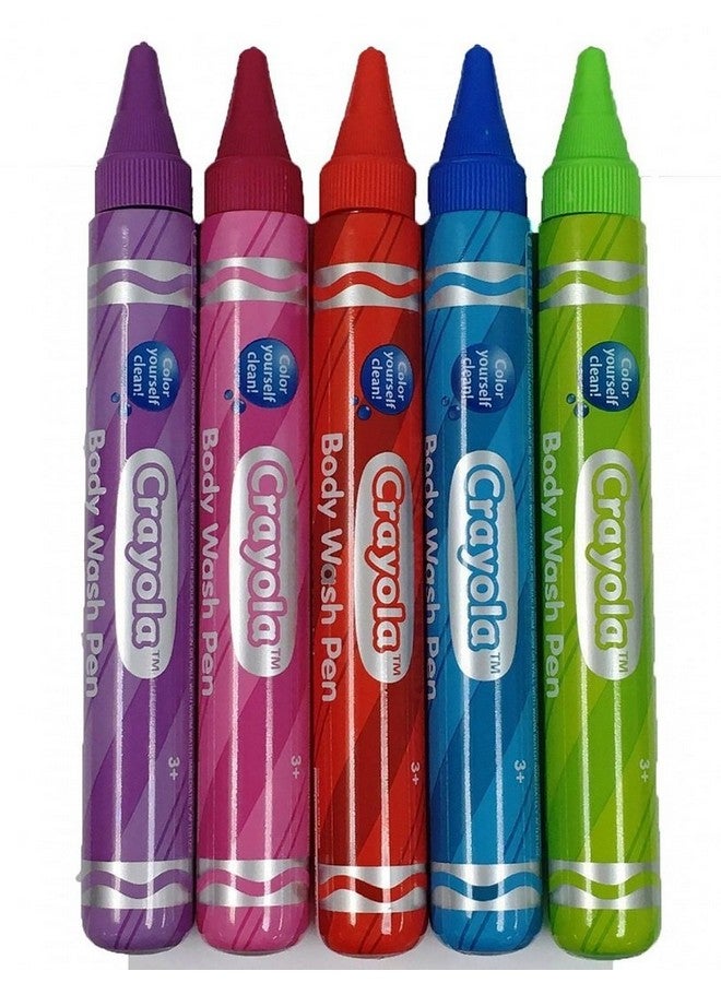 Crayola Crayon Kids Scented Body Wash 1.9 Oz Pen Paint Tubes6 Pack (Colors Vary)