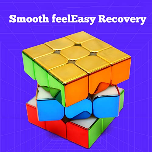 HELLOCUBE Cyclone Boys 3x3 Speed Cube Magnetic Reflective Mirror,Stickerless Magic Cube - Image 5