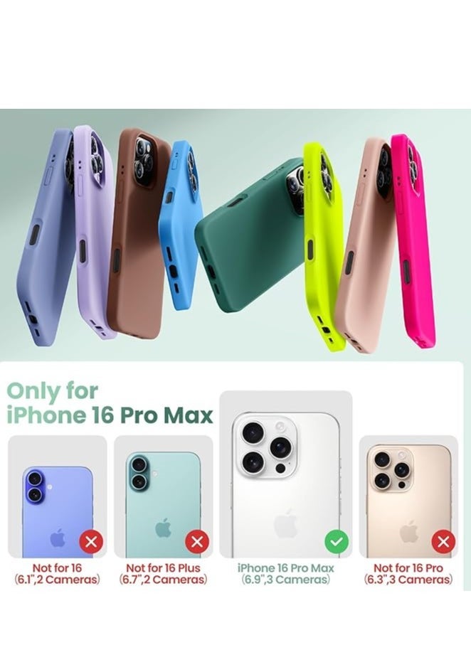 Raxoom Premium Soft Liquid Silicone Case for iPhone 16 Pro Max â€“ Silky and Soft Touch Series Full-Body Protective Bumper (Sandy Pink) - Image 2