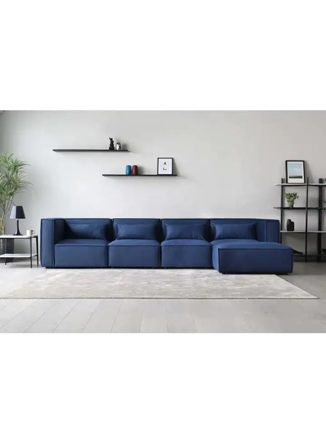 Generic Modular Sectional Sofa Fabric Upgrade Your Living Room Now (Blue)  - Image 1