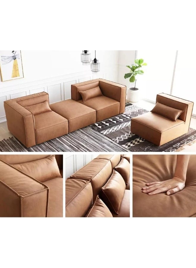 Generic Modular Sectional Sofa Fabric Upgrade Your Living Room Now (Blue)  - Image 5