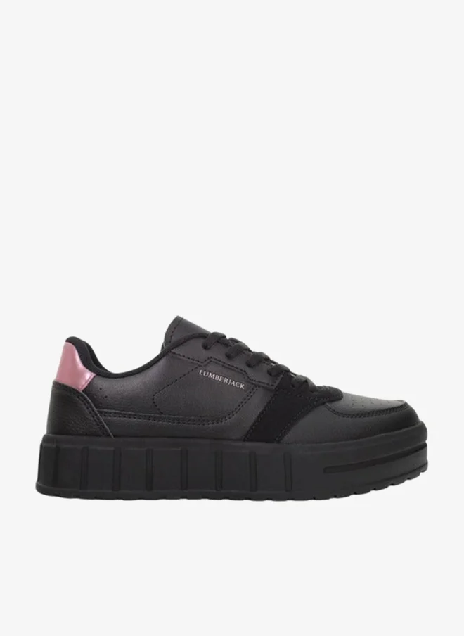LUMBERJACK Women's Panelled Lace-Up Sneakers