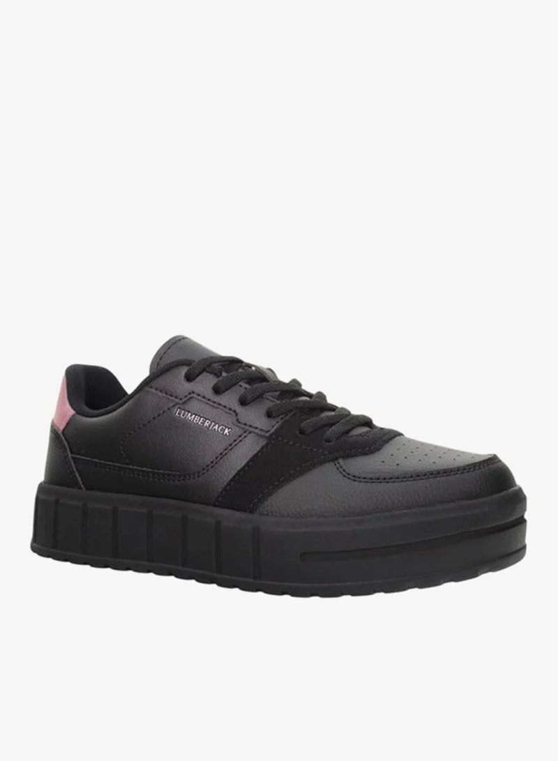 LUMBERJACK Women's Panelled Lace-Up Sneakers