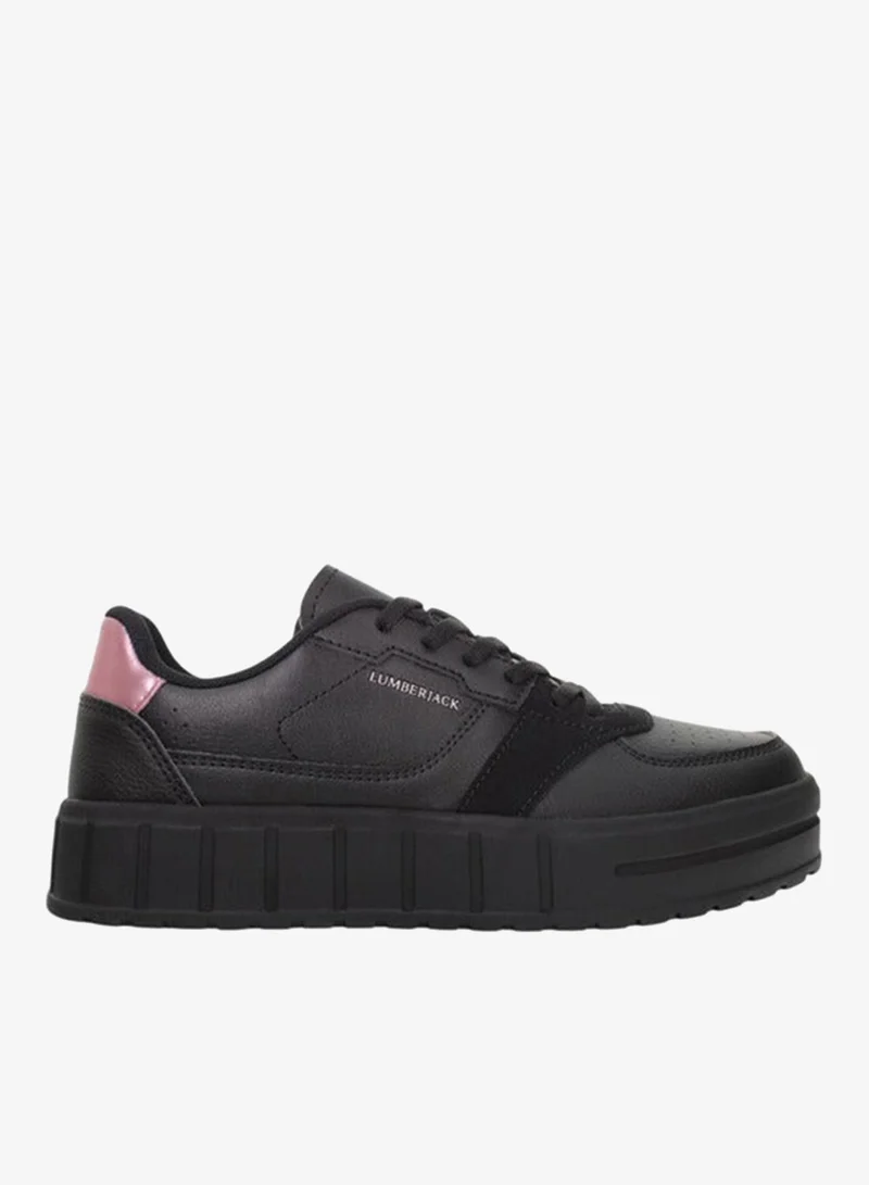 Lumberjack  Women's Panelled Lace-Up Sneakers for Women | Best Price UAE
