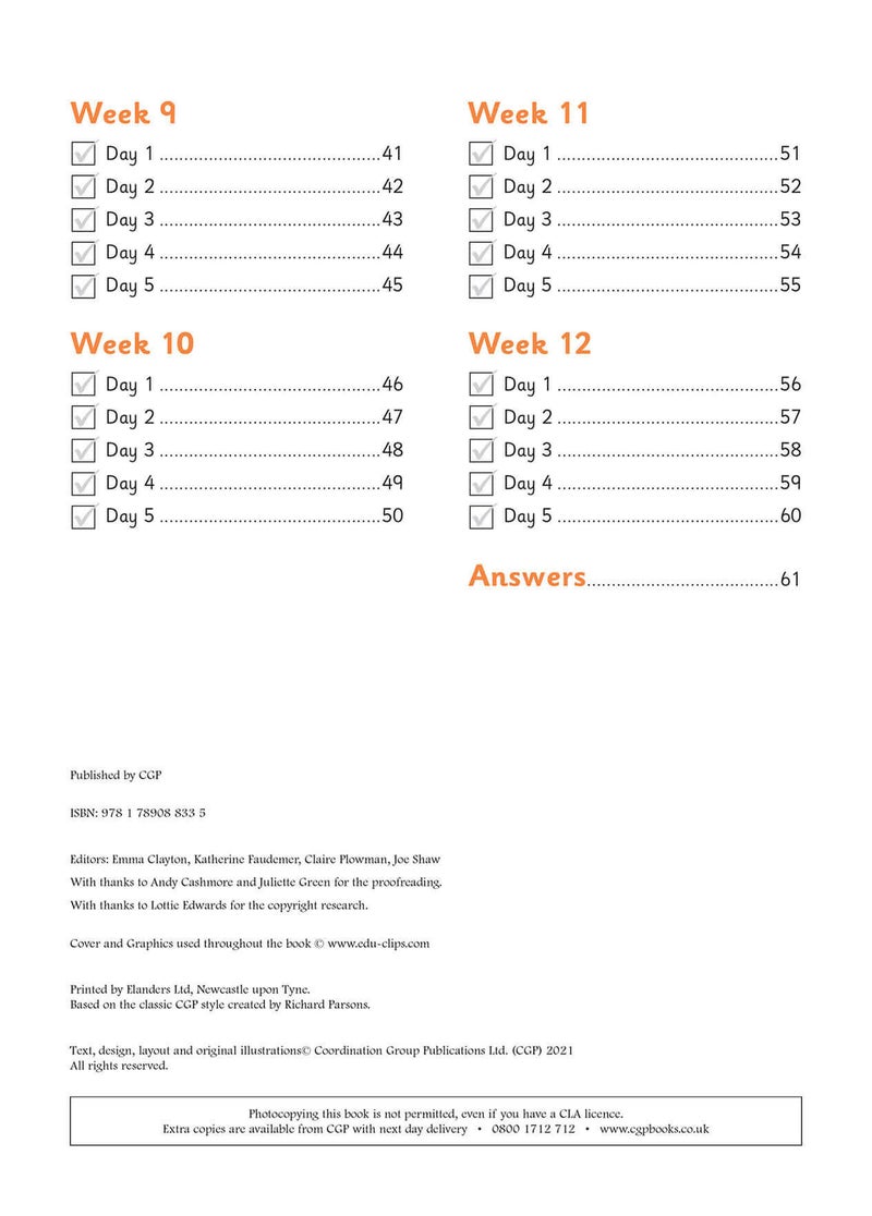 New Ks1 Spelling Daily Practice Book Year 1 Autumn Term By CGP Books Paperback - Image 2