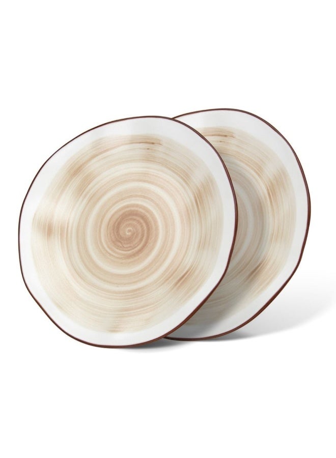 Fissman Side Plates Set 2pcs 21cm Porcelain Dessert Plates - Image 1