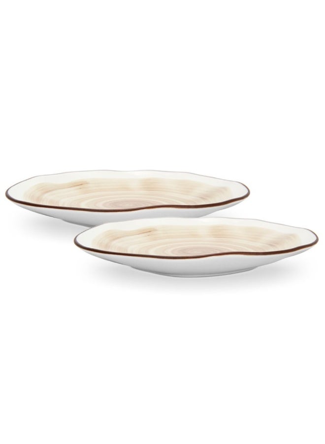 Fissman Side Plates Set 2pcs 21cm Porcelain Dessert Plates - Image 2