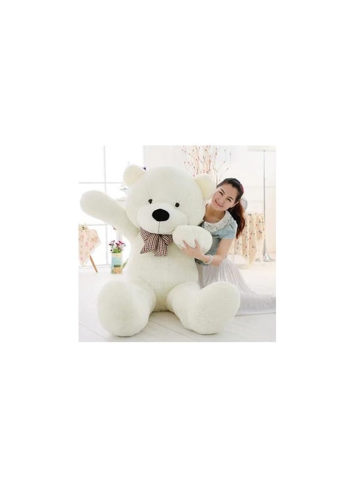 Generic - Giant Teddy Bear - 100cm White Plush Stuffed Toy Doll - Large Birthday Gift for Kids, Girlfriend, Wife - Adorable and Cuddly Companion for All Ages - Image 1