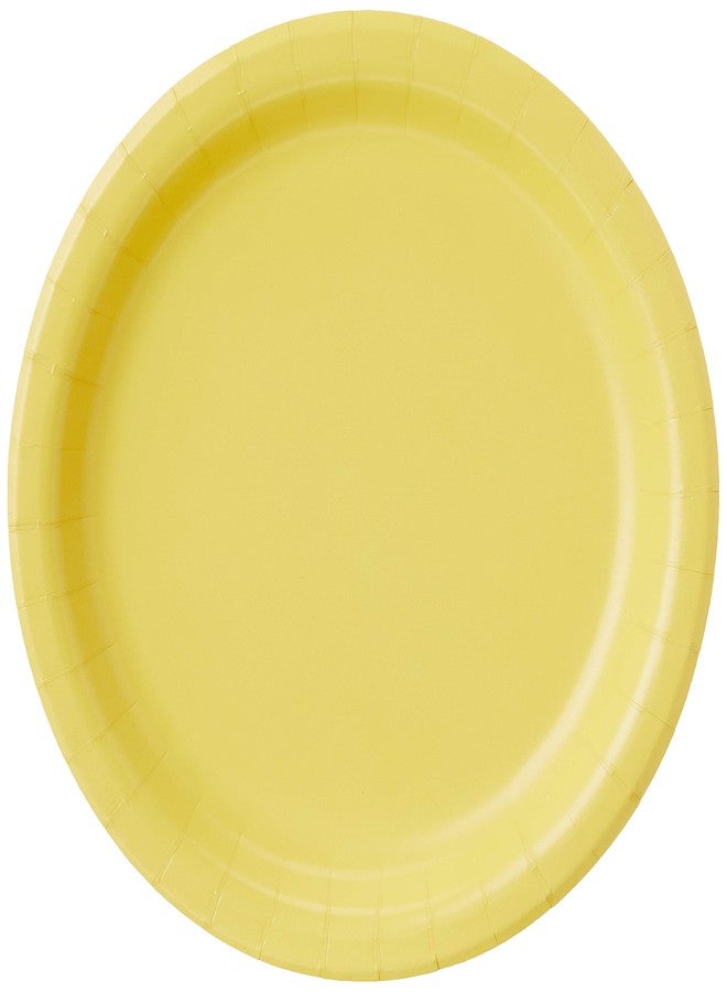 Creative Converting Touch of Color 24 Count Paper Dessert Plates, Mimosa, 6.75 inches - Image 2