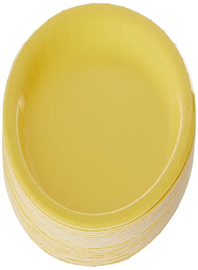 Creative Converting Touch of Color 24 Count Paper Dessert Plates, Mimosa, 6.75 inches - Image 1
