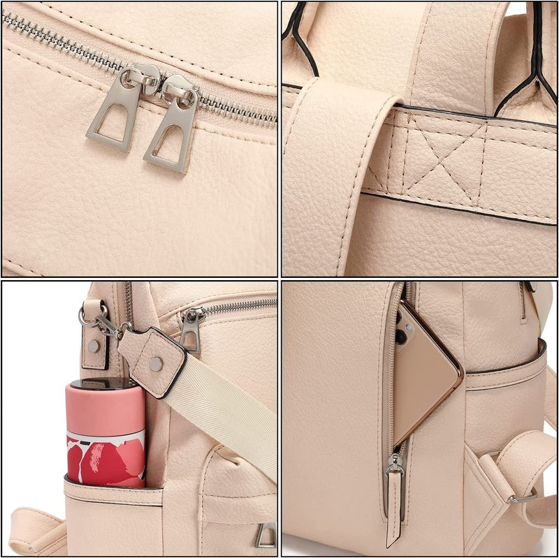TrueArch Stylish Leather Backpacks Shoulder Sling Handbag Purse Bag for Women and Girls - Image 4