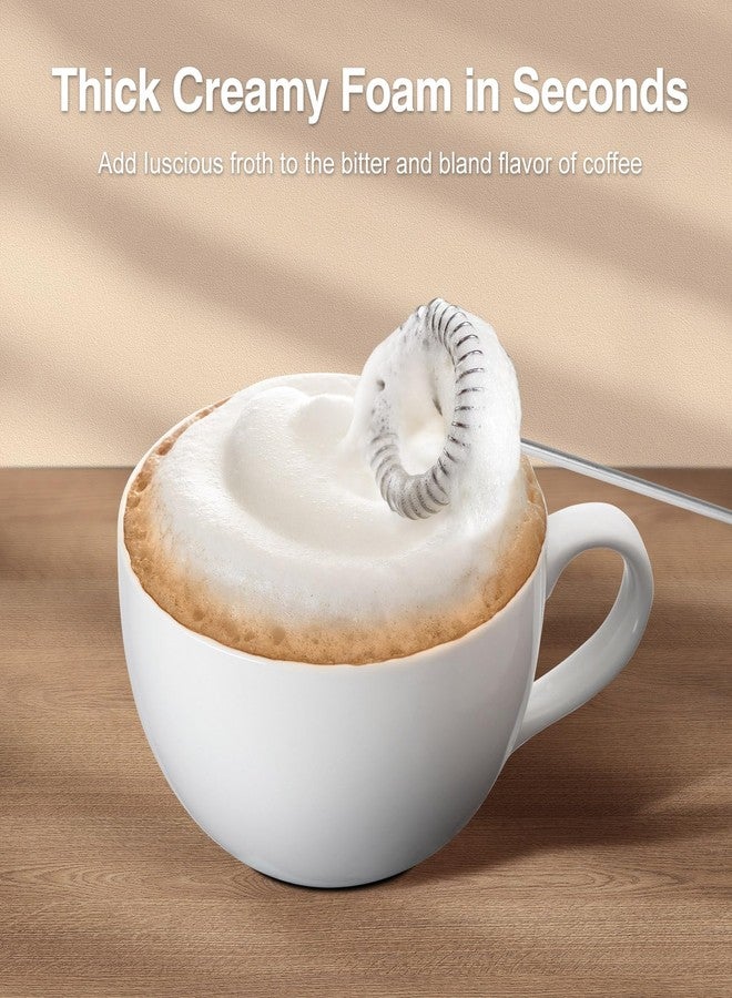 Ovetedot Milk Frother Handheld Rechargeable, Frother Wand with Storage Cover, Drink Mixer and Foamer for Coffee, Electric Whisk for Latte, Cappuccino, Matcha, Hot Chocolate, Protein Powder - Image 3