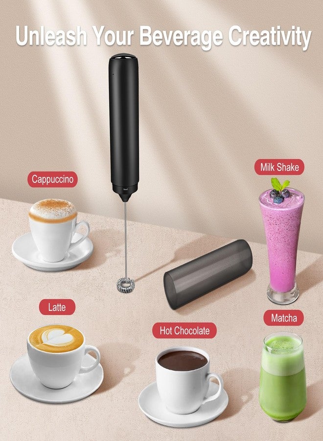 Ovetedot Milk Frother Handheld Rechargeable, Frother Wand with Storage Cover, Drink Mixer and Foamer for Coffee, Electric Whisk for Latte, Cappuccino, Matcha, Hot Chocolate, Protein Powder - Image 2