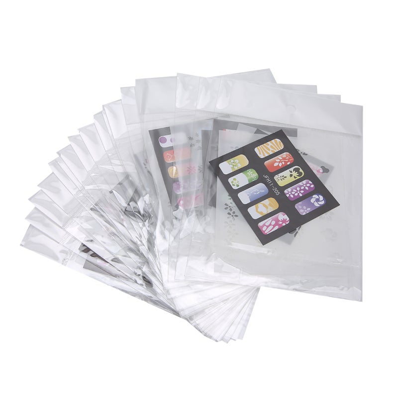 Nail Art Stencils 20Pcs Reusable Scrubbable Vivid Image Diy Nail Art Tool for Home Manicure - Non-Toxic Fast Efficiency Beginner Friendly Nail Templates for Nail Salon Use - Image 1