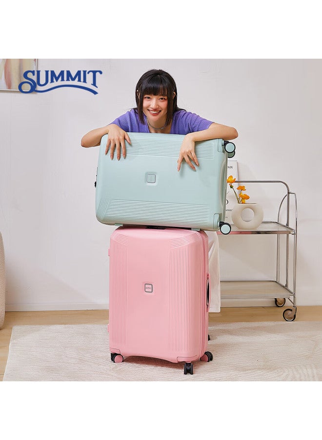 Summit Luggage, 20-inch Carry-on Suitcase, Trolley Travel Case For Students, Popular Style With Expandable Capacity, Pure Pc2414 Mint Mambo - Image 2